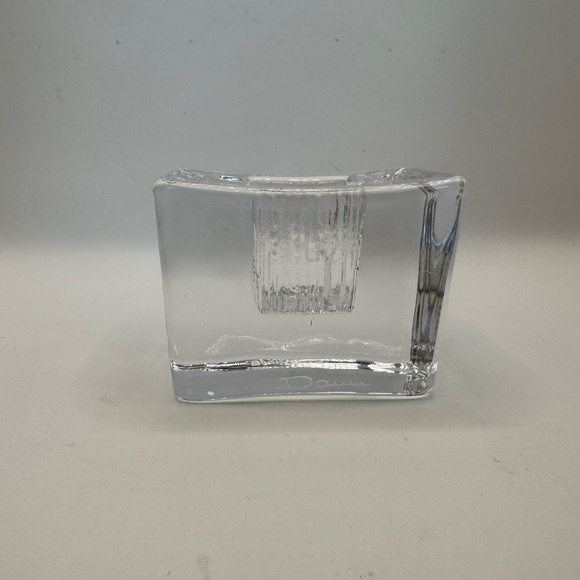 Signed Daum Nancy crystal mini posey vase. Excellent Condition. - Picture 5 of 12